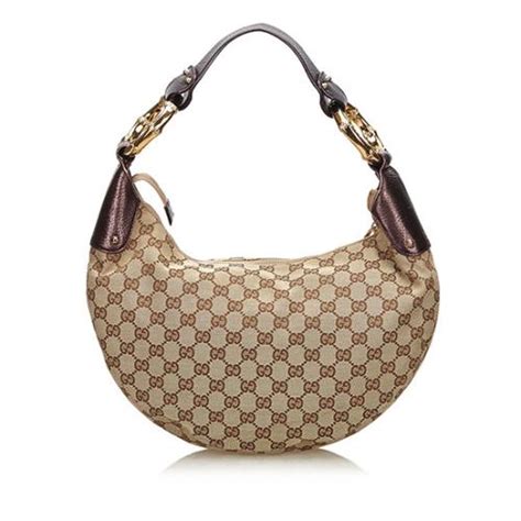 gucci gg canvas bamboo ring|Gucci GG Canvas Bamboo Ring Hobo .